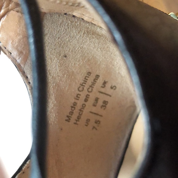 ALDO black tie-up wrap calf flats - Picture 5 of 5